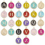 26 Enamel Alphabet Charms 12mm double sided