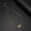 Gold Plated Bird Connector Necklace - 18 inches