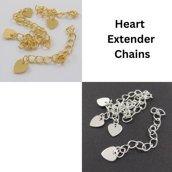 Gold or Silver Plated 2 inch Extension Chains