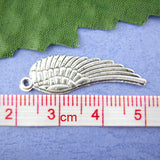 Large Silver Wing Pendants