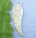 Large Silver Wing Pendants