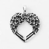 Antique Silver Plated Heart Pendants