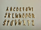 18k Gold Plated Letter Charms, Initial Charms,