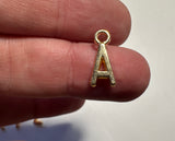 18k Gold Plated Letter Charms, Initial Charms,