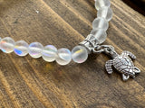 Quality Synthethetic Moonstone Beads 6mm - Clear