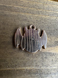 Gold Plated Enamel Bat Charms