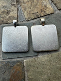 Antique Silver 25mm Square Pendant Settings