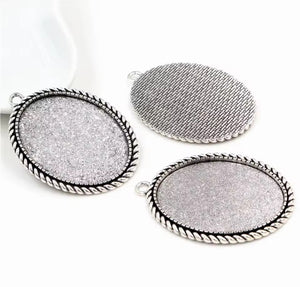 Large Oval 30mm x 40mm Cabochon Setting