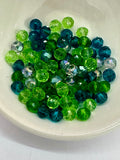 Mixed 4mm x 6mm Crystal Rondelle Beads