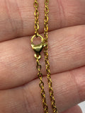18 inch Stainless Steel Gold Necklace Chain