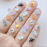 Halloween Miniature Resin Flatbacks - Pack of 10
