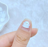 White Ghost Halloween Flatbacks