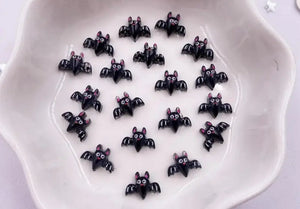 Halloween Resin Bat Flatbacks 10mm