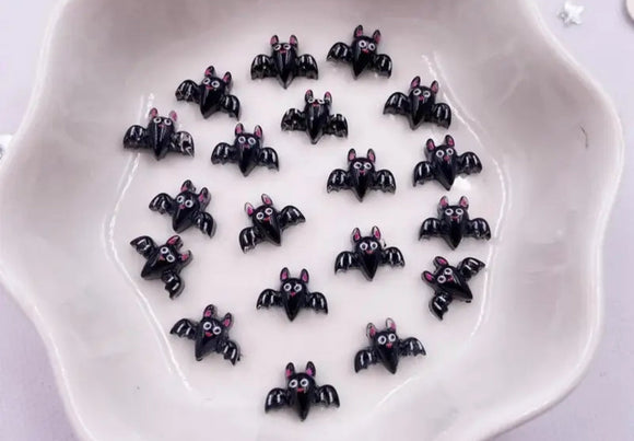 Halloween Resin Bat Flatbacks 10mm