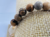 Citrine and Olive Wood Beaded Bracelet – Positivity, Abundance & Good Energy