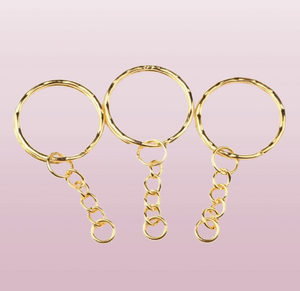 25mm Gold Keyring Chains