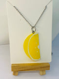 Orange and Lemon Necklace & Earrings