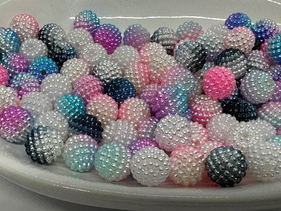 10mm Acrylic Berry Gradient Beads