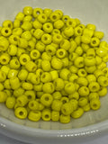 Yellow, White and Green 4mm Glass Bead Packs