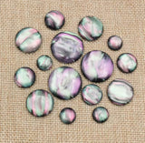 8mm or 10mm Resin Abalone Shell Cabochons