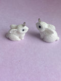 Blue, White or Pink Rabbit Pendants