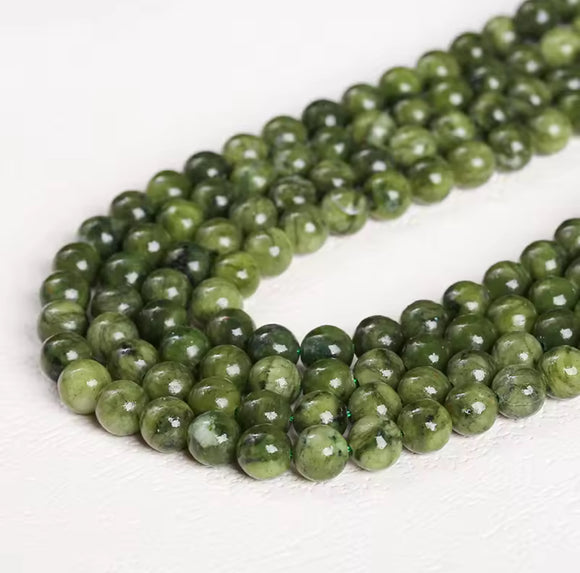 Dark Southern Jade Beads 6mm