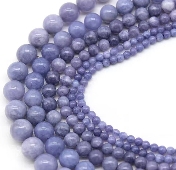 8mm Angelite Gemstone Beads