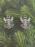 Silver Angel Christmas Charms