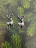 Silver, Bronze or Gold Reindeer Pendants