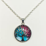 Rainbow Quartz Tree Of Life Pendant