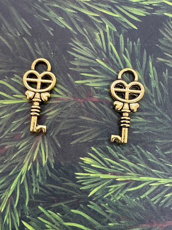 Gold Key Charms,