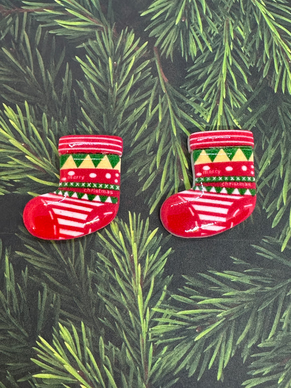 Christmas Stocking. Resin Christmas Shapes