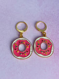 Doughnut Gold Enamel Charms