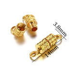 Screw Clasps, Rhodium, Silver and Gold