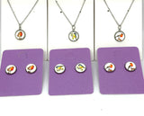 Stainless Steel Robin & Blue Tit Earrings and Necklace Set – Hypoallergenic, Anti-Tarnish Bird Jewellery, Gift for Nature Lovers