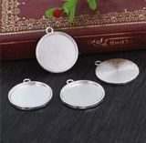 Silver Cabochon Setting, 20mm