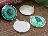 Silver Cabochon Setting, 20mm