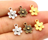 Double Sided Flower Charms