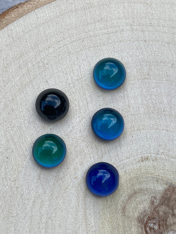 6mm Retro Colour Change Glass Cabochons