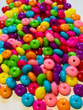 Acrylic Vibrant Rainbow Beads