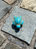 Turquoise Turtle Beads ( Synthetic ) 17mm