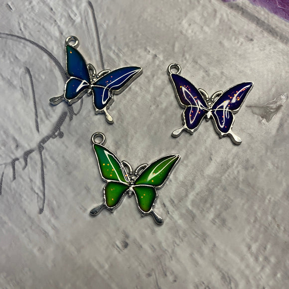 colour changing butterfly pendants,