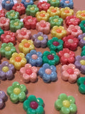 Acrylic Flower Chunky Beads - Pack of 10
