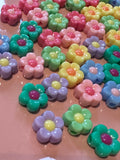 Acrylic Flower Chunky Beads - Pack of 10