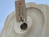 Silver Leopard Print Cabochon Ring