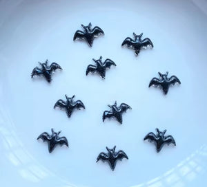 Halloween Resin Bat Flatbacks 10mm