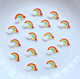 Miniature Rainbow Resin Flatbacks