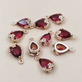 Teardrop Crystal Pendants - 4 Colours