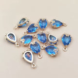 Teardrop Crystal Pendants - 4 Colours