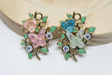 Pink or Blue Floral Butterfly Charms